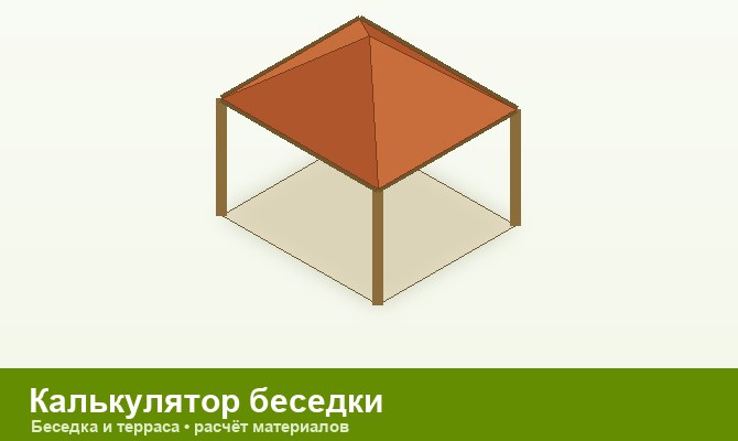 Калькулятор беседки и террасы